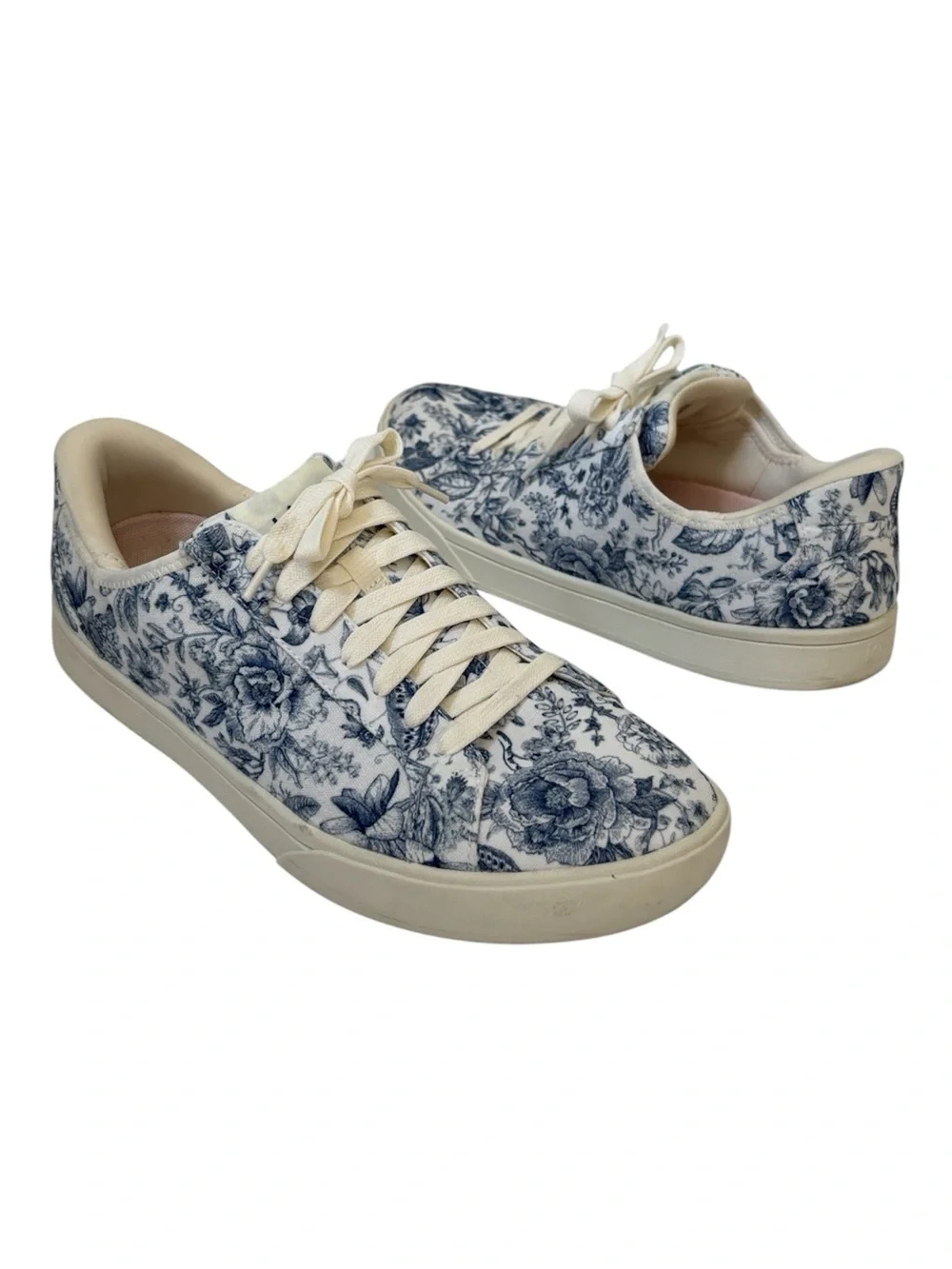 Kizik Irvine Blue Floral Lace-Up Hands Free Sneakers. Size EU 41.5 / US 9.5